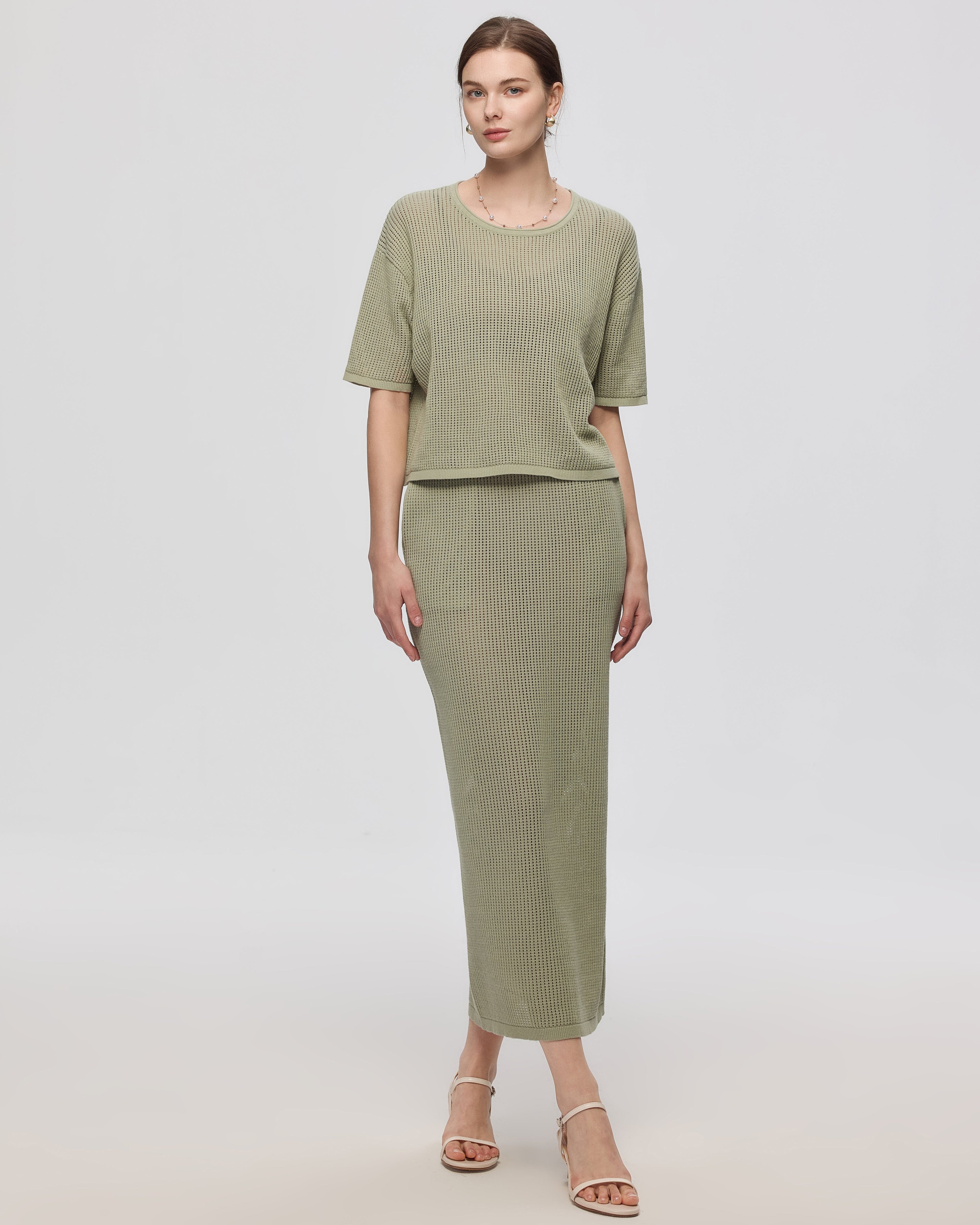 Marina Open Knit Skirt