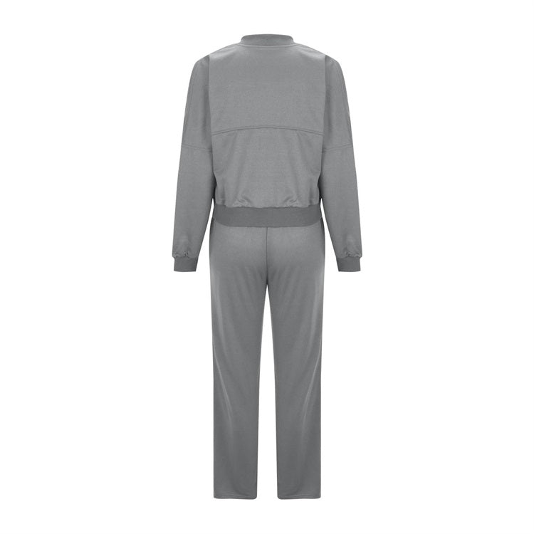🍂Autumn discount 55%🍂Women's Long Sleeve Zip Coat Drawstring Sweatpants 2-Piece Sets