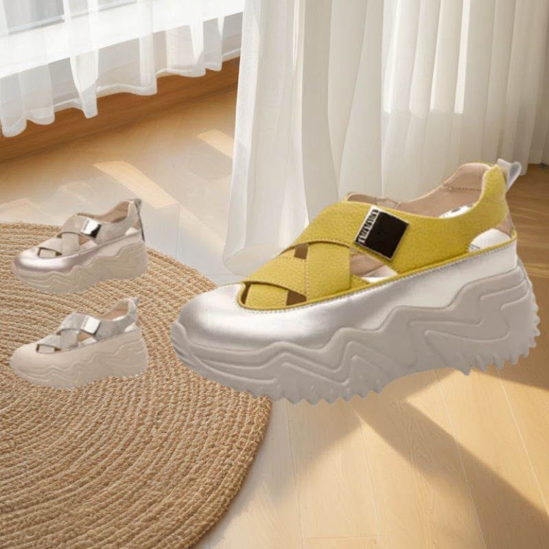Women's Hollow Sandals with Thick Sole