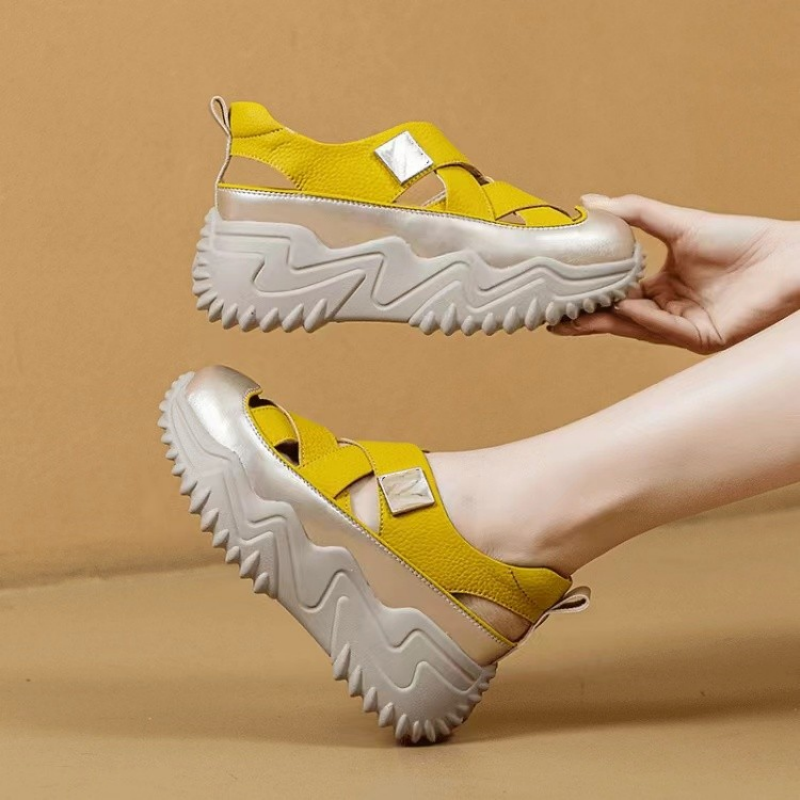 Women's Hollow Sandals with Thick Sole