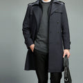 🎅Pre-Xmas Specials🎄Men's Casual Zippered Lapel Trench Coat with Detachable Liner